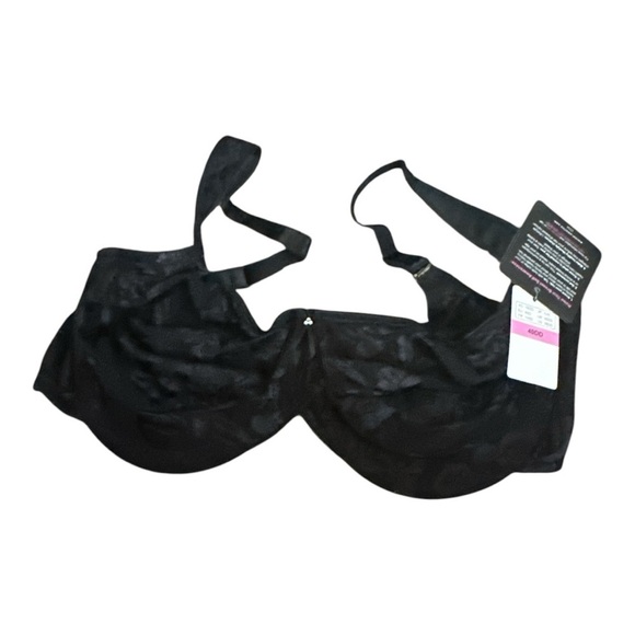 Wacoal Awareness Full Figure Underwire Bra 40DD or 38D Black - 85567 - NWT - Picture 5 of 9